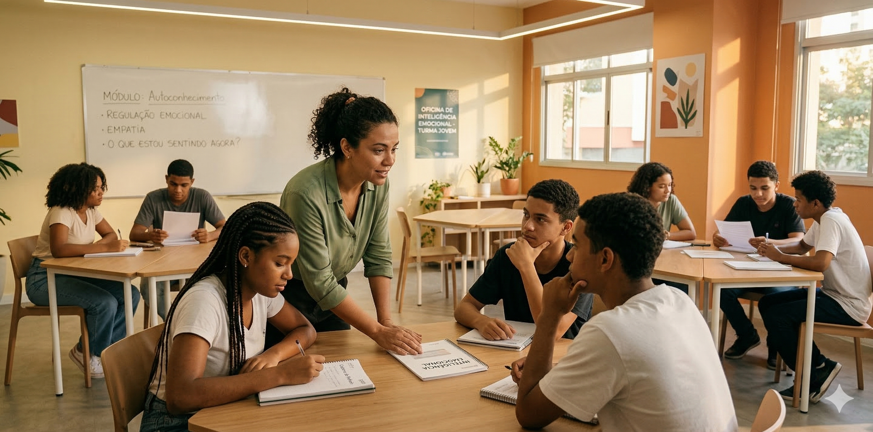 Aula de inteligência emocional para jovens PAEP Bauru